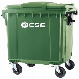 Евроконтейнер пластиковый с плоской крышкой ESE - 1100 л - eurocontainer.com.ua - 58