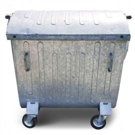 Евроконтейнер оцинкованный, бывший в употреблении, 1100 л - eurocontainer.com.ua- 1